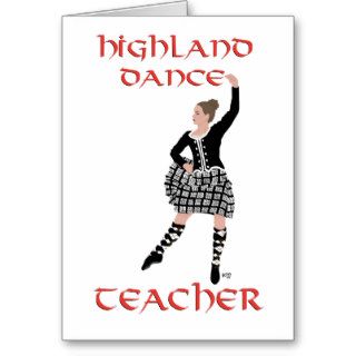 Scottish Highland Dance Teacher Greeting Card