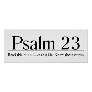 Read the Bible Psalm 23 Print