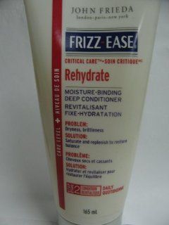 John frieda frizz ease Critical Care rehydrate moisture binding deep conditioner 5.5 oz / 165 mL  Standard Hair Conditioners  Beauty