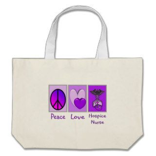 Peace Love Hospice Nurse (PURPLE) Bags