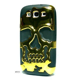 Basicase ™ Golden Devil Skull Gothic Punk Relief Soft Silicone Cover Case for Samsung Galaxy SIII S3 i9300 M167C Cell Phones & Accessories