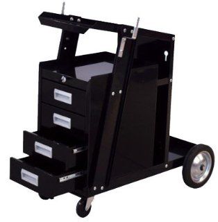 XtremePowerUS Universal Welder Cart MIG Flux 4 Drawer Sliding Cabinet Welder Welding Cart   Welding Fuel Cylinders  