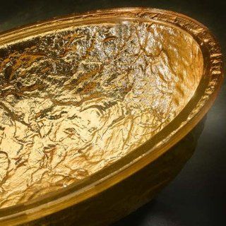 Vessel Bathroom Sink Finish 24K Gold    