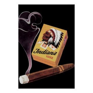 Indiana Lux Cigars ad / Poster