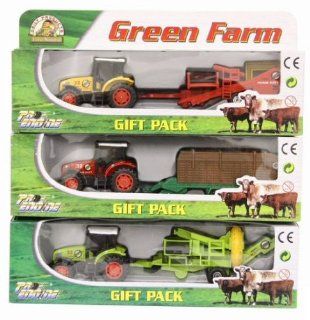 Green Farm Tractor & Farm Vehicle Gift Pack Playset *1 Piece* Diecast Great Fun Toys & Games