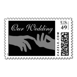 Getting Married Elegant Matched Customizable Stamp