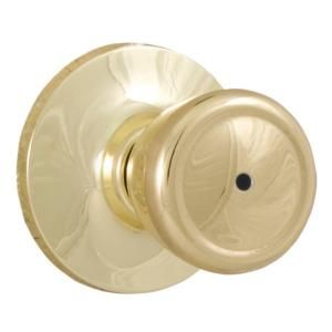Weslock Reliant Privacy Tulip Knob in Polished Brass 00210T3T3FR20