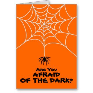Are You Afraid? Halloween Greeting Card