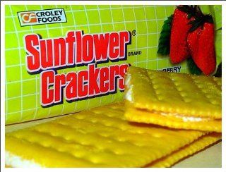 Crodley Foods   Sunflower Crackers   strawberry Cream Sandwich   7 oz / 189 g   Product of the Philippines  Packaged Sandwich Snack Crackers  Grocery & Gourmet Food