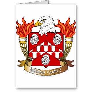 Means Family Crest Cards