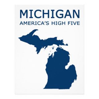Michigan. America's High Five Personalized Letterhead