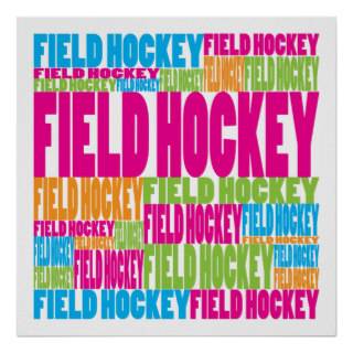Colorful Field Hockey Print