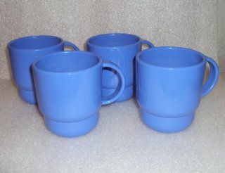 Tupperware Stacking Mugs Coffee Cups True Blue Set of 4  Tupperware Catalog  