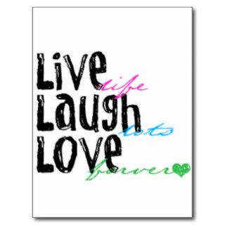 Live Laugh Love Post Cards
