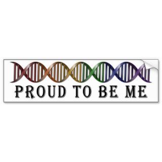 LGBT Pride Rainbow DNA Bumper Stickers