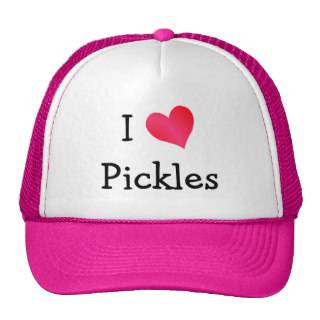 I Love Pickles Mesh Hat
