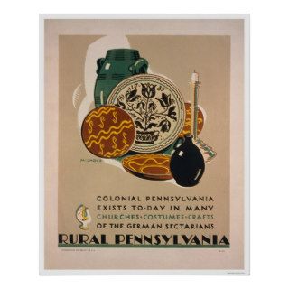 Colonial Pennsylvania 1940 WPA Posters