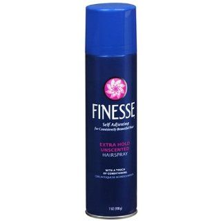 Finesse Self Adjusting Unscented Hairspray, Extra Hold 7 oz (198 g) Health & Personal Care