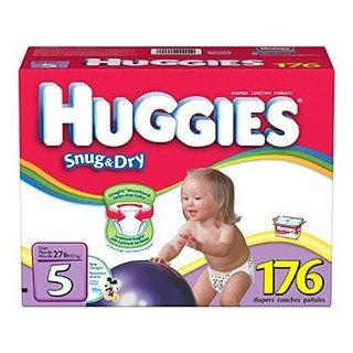 Huggies Diapers Size5; Quantity 176 LeakLock protection, Large Adjustable Fasteners Health & Personal Care