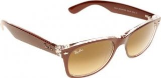 Ray Ban RB2132 Wayfarer Sunglasses 605485 ,Top Matte Bordo' on Transparent/Brown Gradient,52 mm Ray Ban Clothing