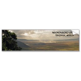 Ngorongoro Crater Tanzania, Africa Bumper Stickers