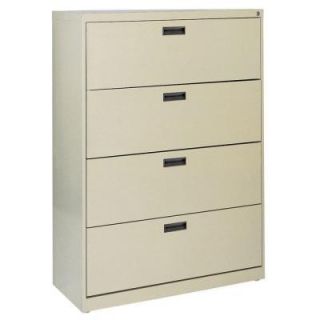 Sandusky 400 Series 4 Drawer Lateral File Cabinet in Putty E204L 07