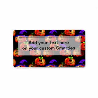 Halloween Smartie Candy wrappers Labels