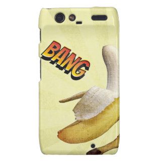 Banana BANG comic pop art Droid RAZR Cases