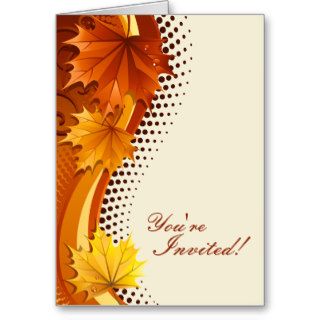 Autumn Thanksgiving Invitation Cards