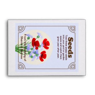 Poppy Seed Packet Wedding Favor Envelopes