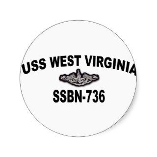 USS WEST VIRGINIA (SSBN 736) STICKERS