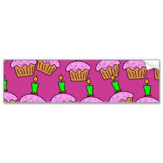 Cupcake Wallpaper Bumper Stickers