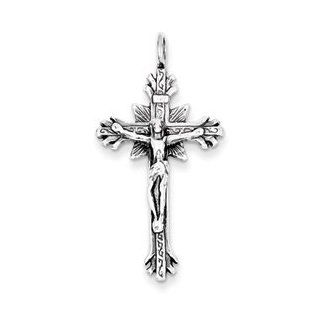Sterling Silver Antiqued Crucifix Pendant Cyber Monday Special Jewelry