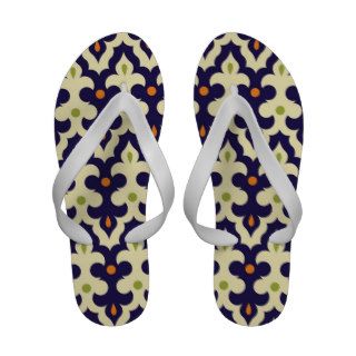 Damask paisley arabesque Moroccan pattern girly Flip Flops