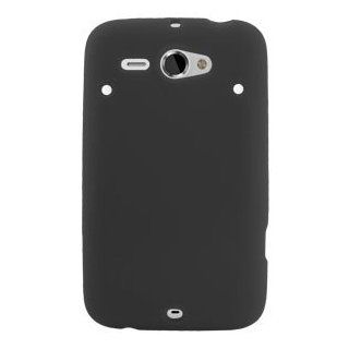 Black Gel Skin Case for HTC ChaCha Cell Phones & Accessories