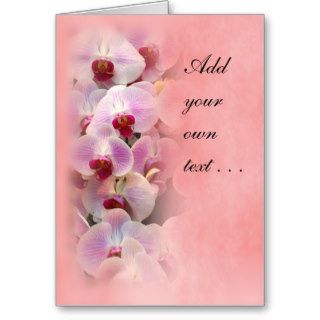 Beautiful Valentine Card with Orchids