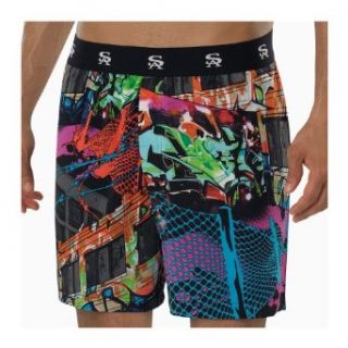 Stacy Adams Geometric Graffiti Boxer Shorts (SA1300) XL/Geo Print at  Mens Clothing store