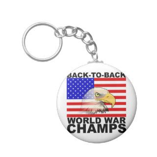 America Back to Back World War Champs Key Chain