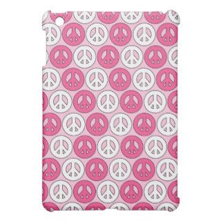 Pink Peace Symbols iPad Mini Cover