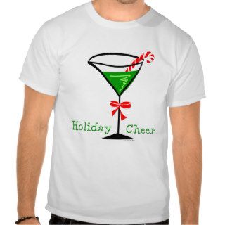 Candy Cane Martini Holiday T shirt