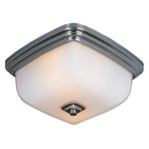 World Imports Galway Bath Collection 2 Light Flush Mount Satin Nickel Ceiling Fixture WI857202