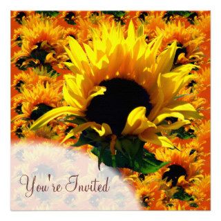 Sunflower Sunrise Invitations