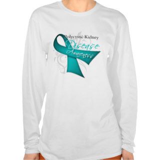 Polycystic Kidney Disease Awareness Ribbon Tee Shirt