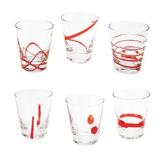 IMPULSE Moody Red Shot Glasses (Set of 6) Impulse Shot Glasses