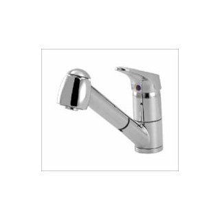 Aqua Brass 20243.PC Condo Condo 7 1/4" Pull Out Spray Kitchen Faucet   Touch On Kitchen Sink Faucets  