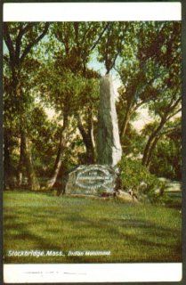 Indian Monument Stockbridge MA postcard 191? Entertainment Collectibles