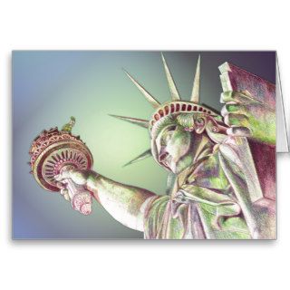 Lady Liberty Greeting Card