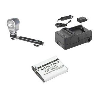Olympus Stylus SZ 15 Digital Camera Accessory Kit includes SDLI50B Battery, SDM 192 Charger, ZE VLK18 On Camera Lighting  Camera & Photo