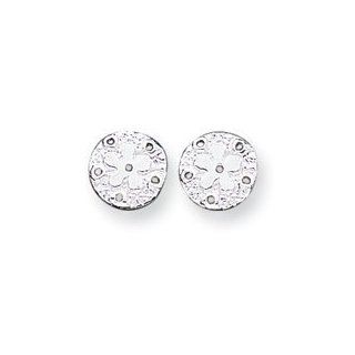 Sterling Silver Sand dollar Mini Earrings Stud Earrings Jewelry