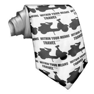 Travel Within Your Means (Motor Scooter) Neckwear